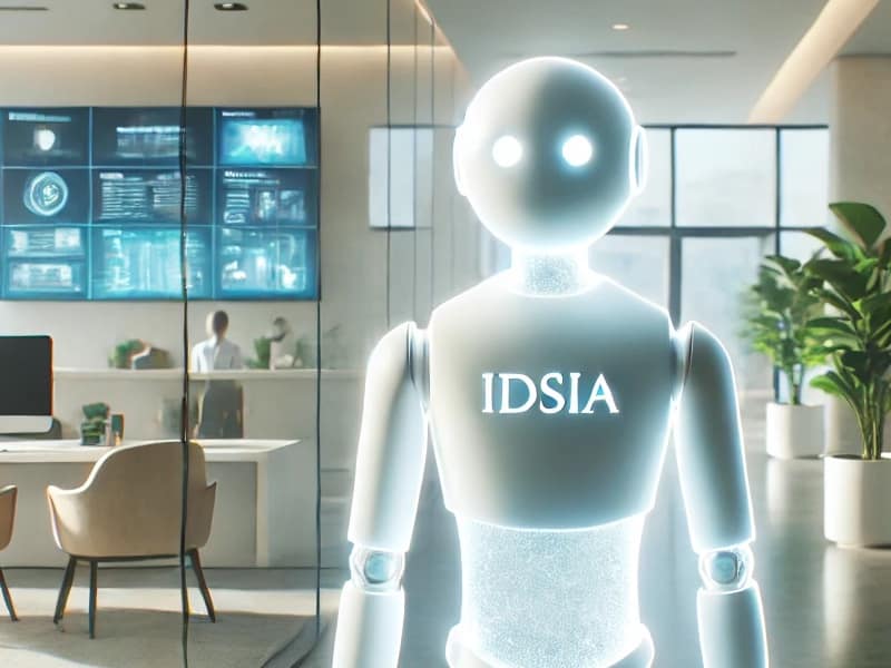 définition simplifiée de l’intelligence artificielle, avec ses principales applications en entreprise : automatisation, analyse prédictive, assistants virtuels.